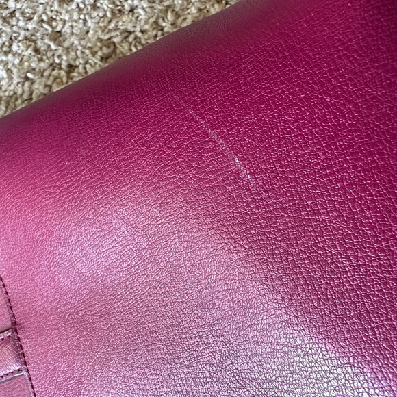 Kate Spade Deep Red Tote Bag with Crossbody Straps - Picture 12 of 14